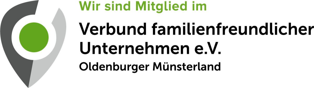 Wir sind Mitglied im Verbund familienfreundlicher Unternehmen e.V. Oldenburger Münsterland